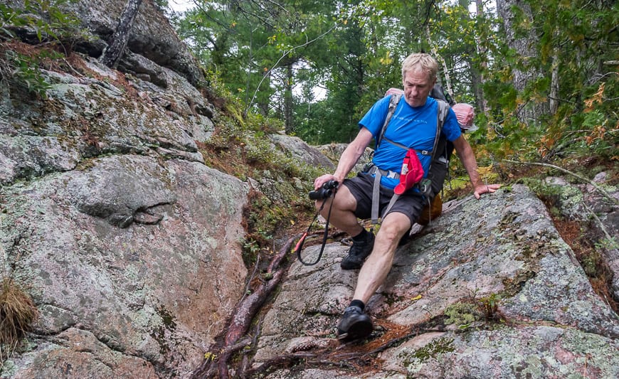 It's worth taking your time on the slippery sections of trail