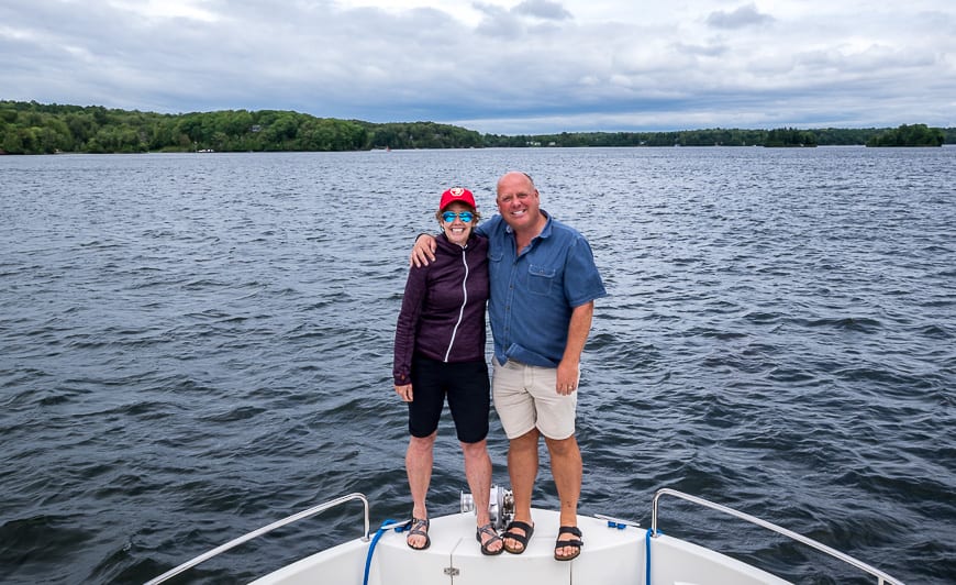 Nice that you can meet people at the docks in a variety of small towns