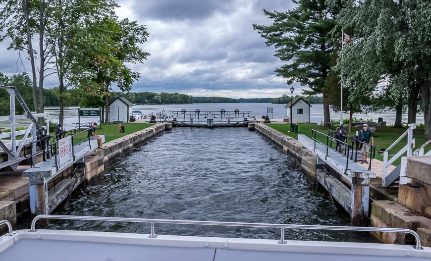 Some locks see a lot of people who just like to come down and watch the boats go through