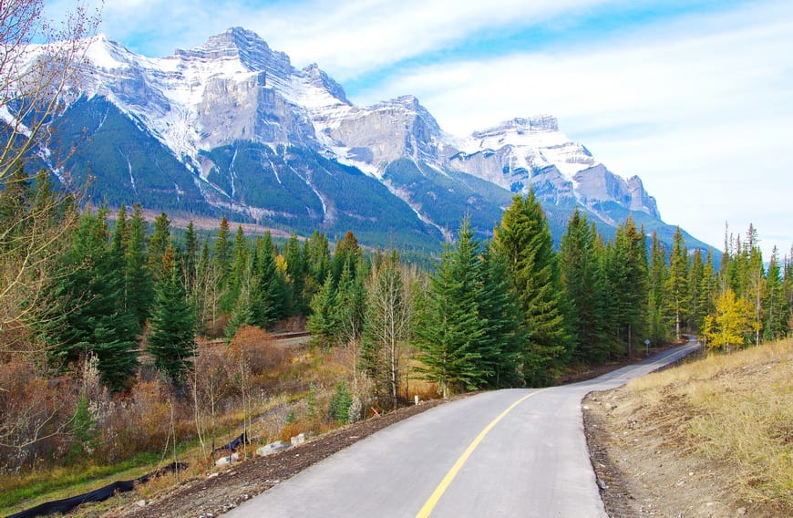 The Legacy Trail between Canmore and Banff