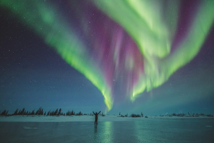 Northern Lights viewing in Churchill at the Aurora Pod 