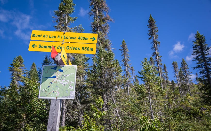 Signage on all the trails was excellent