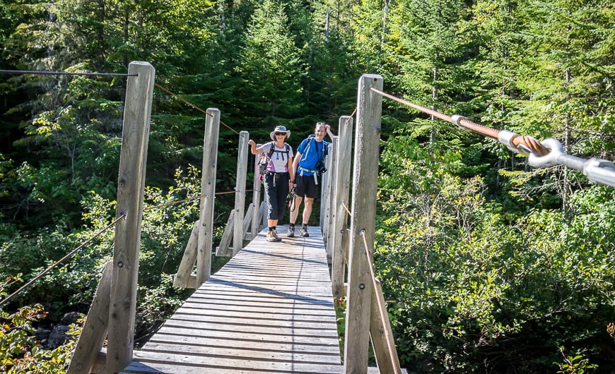 There were plenty of boardwalks and bridges to cross over the course of a week 