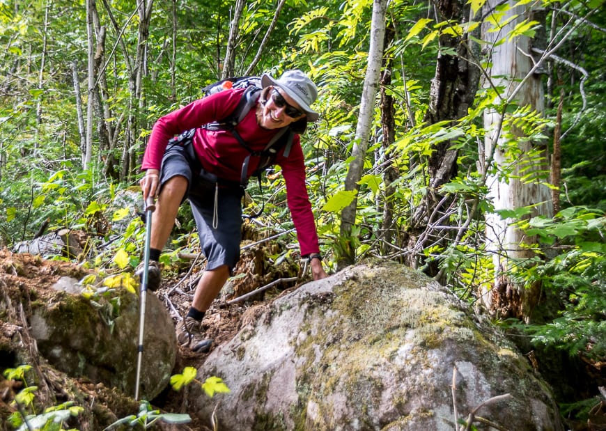 Wearing running shoeslighter weight trail shoes) on this hike so even though rugged in places the hiking wasn't hard


<div class=