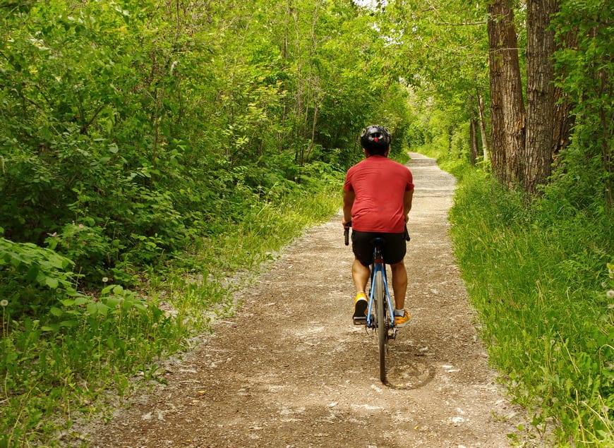  Biking the Edmonton River Valley trails