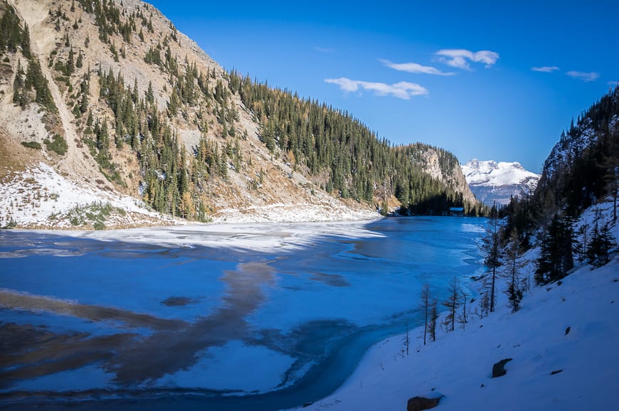 This trail is not a good choice when there is lots of snow because of avalanche danger