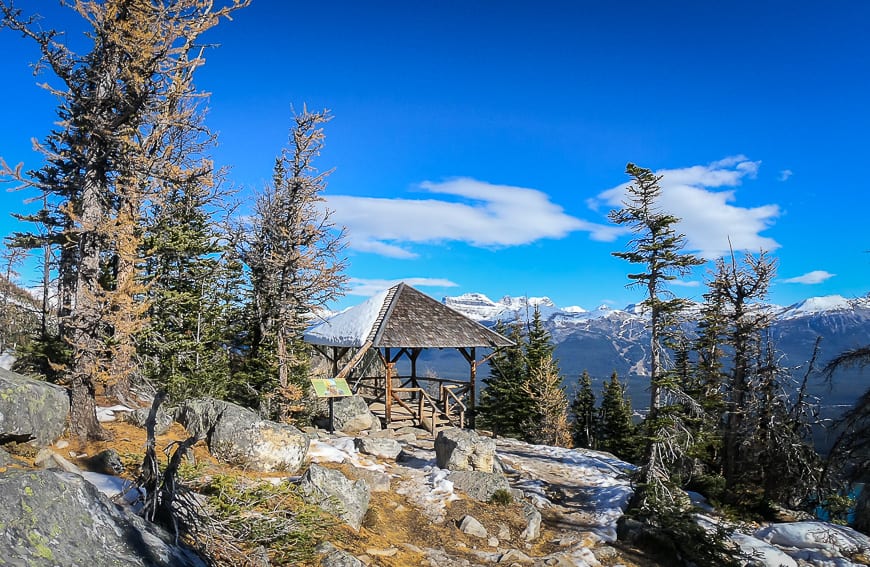 The shelter at the top of the Big Beehive