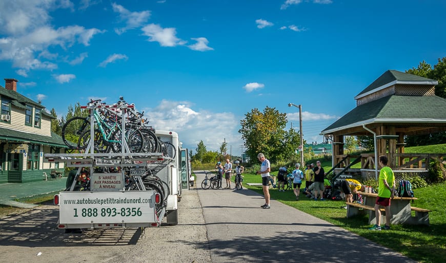 Our starting point on Le Peit Train du Nord in Mont-Laurier