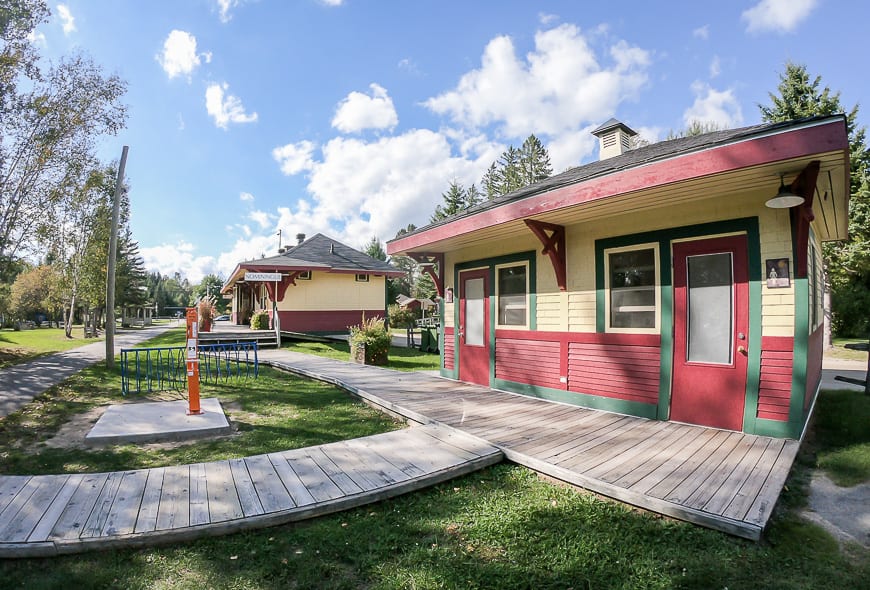 The pretty train station in Nominingue