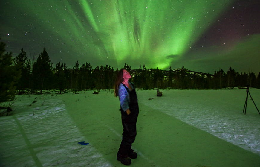 Northern lights display seen in northern Canada, Yukon Territory