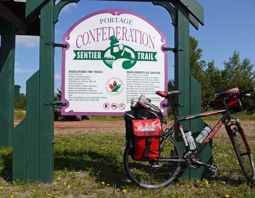 The Confederation Trail is a tip to tip trail that follows an old railway line and one of the best bike rides in Canada