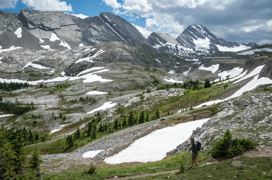 Glorious scenery views once you reach the area around Burstall Pass