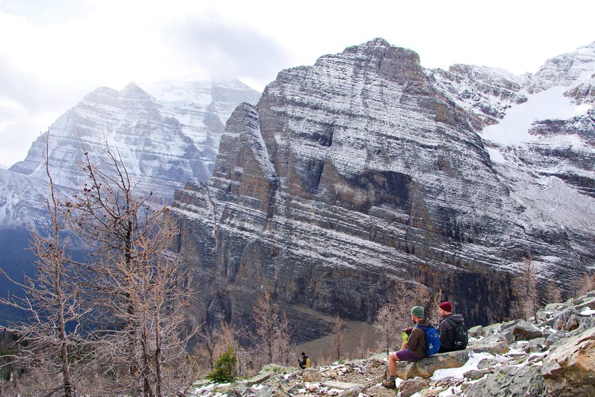 It's a stiff climb up Fairview Mountain but worth it for the view over Lake Louise