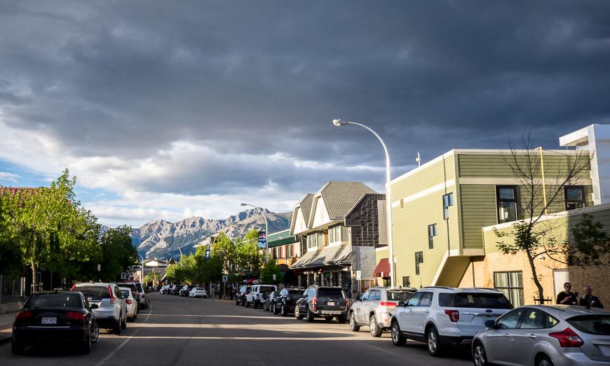 One of the main streets in Jasper