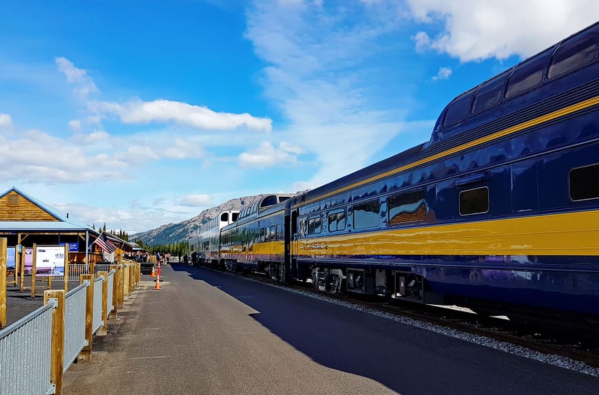 Alaska Train Trip Fairbanks to Denali Hike Bike Travel