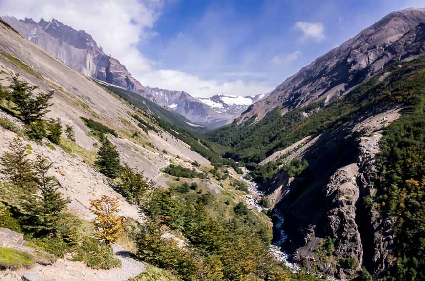 Photos of Patagonia on the pretty route up towards the Chileno campground