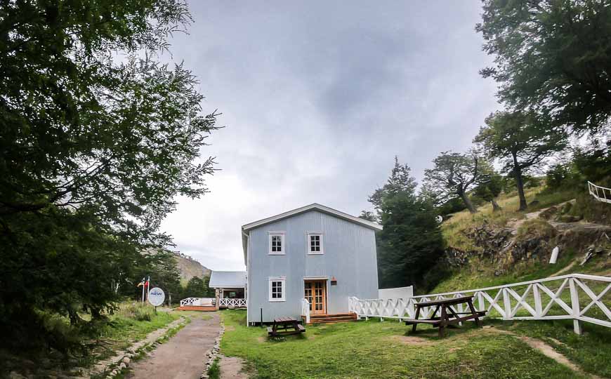 The hotel and restaurant at Grey Campground