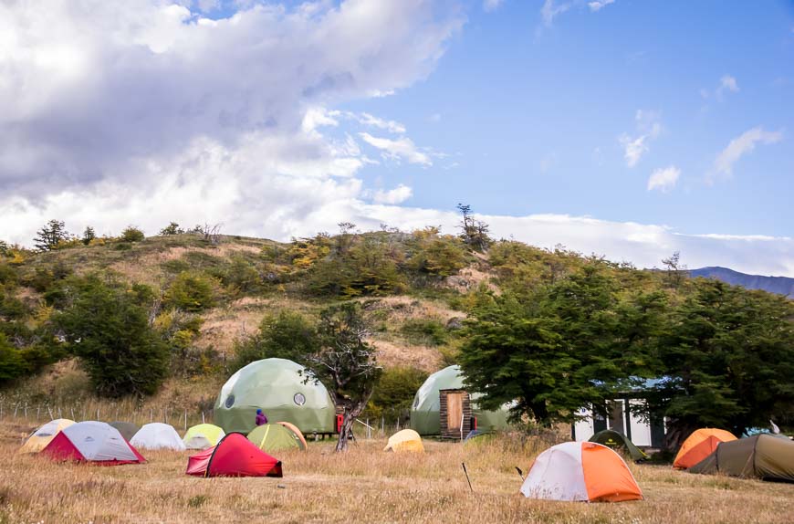 Camping at Seron - lots of room to spread out