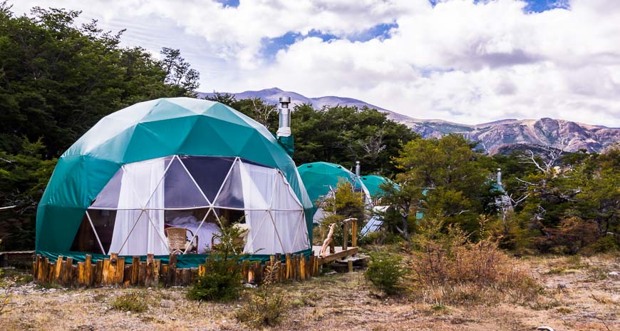 We started the Fitz Roy trek at the Patagonia Ecodomes