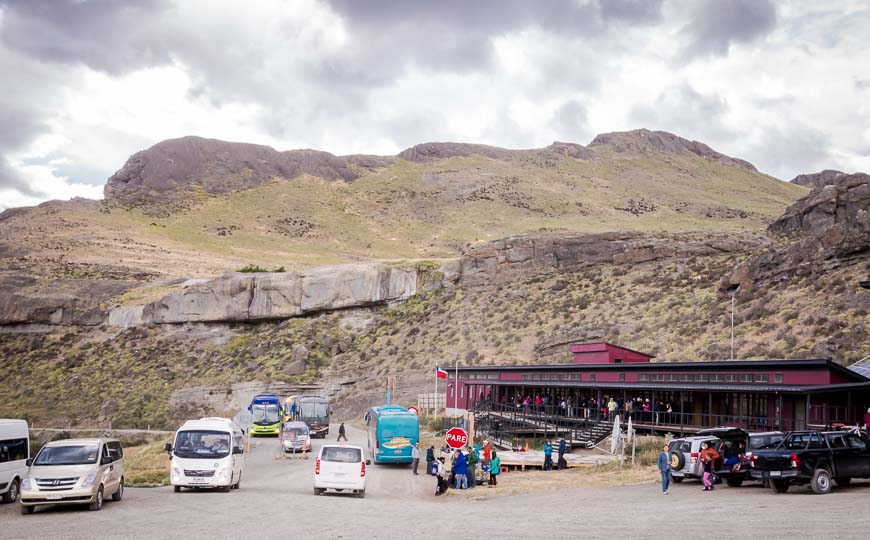 The Laguna Amarga entrance & ranger station in Torres del Paine