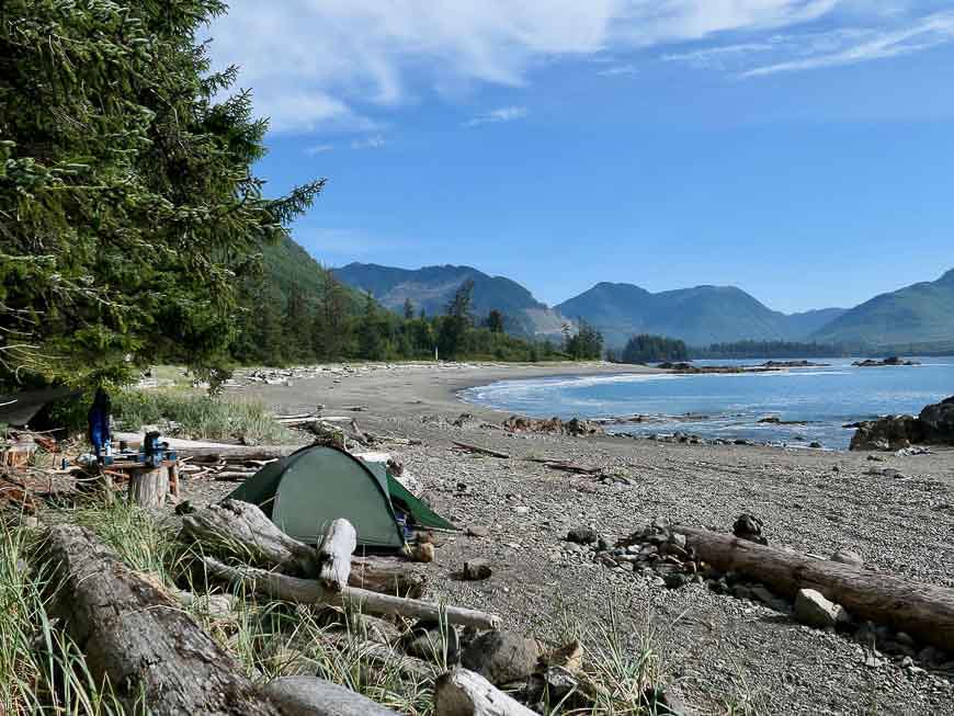 Side Bay, late September experienced while cycling northern Vancouver Island Beach width=