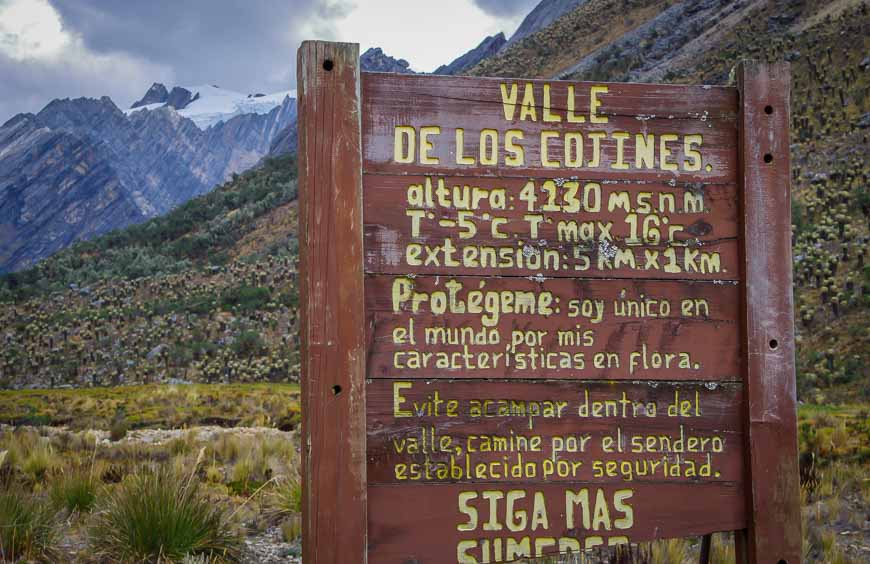 Next - Traversing the Valle de los Cojines