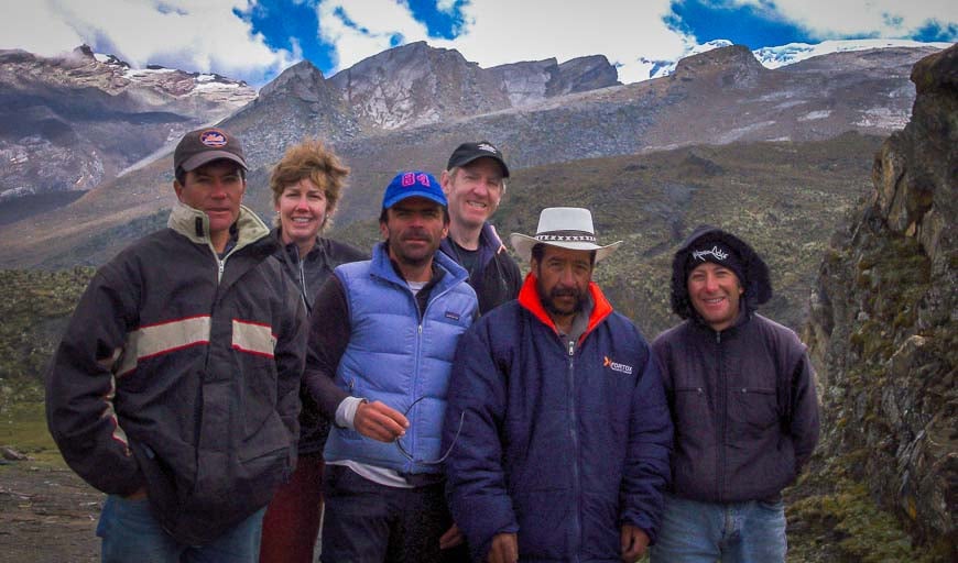 Our group - looking in need of a shower at the end of the Sierra Nevada del Cocuy trek