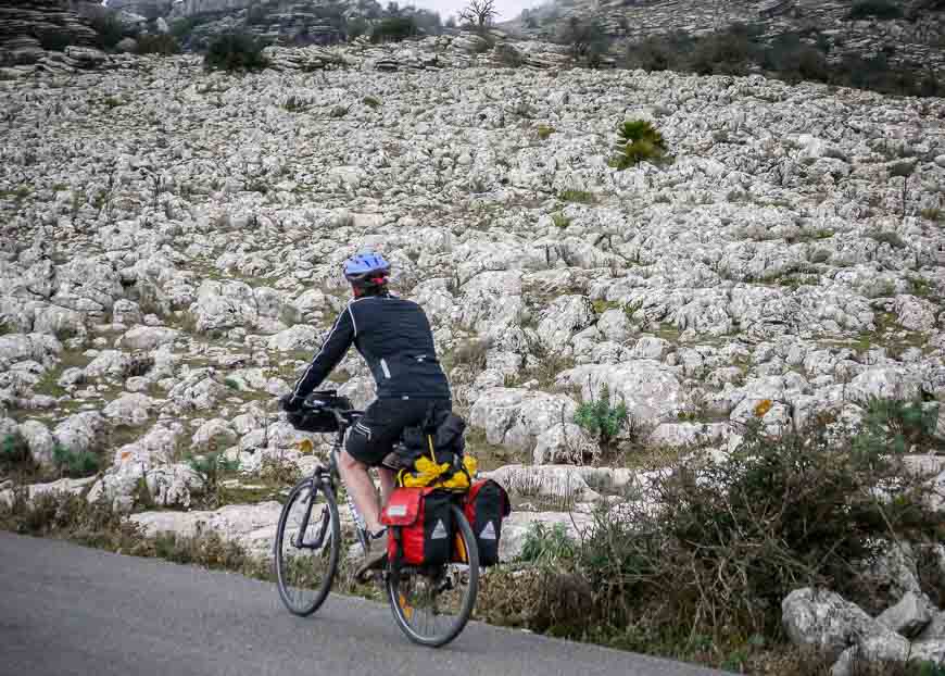 Cycling through El Torcal National Park