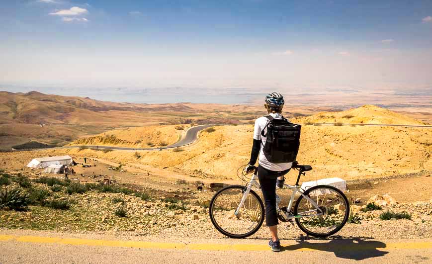 We pass nomad camps on the way to the Dead Sea