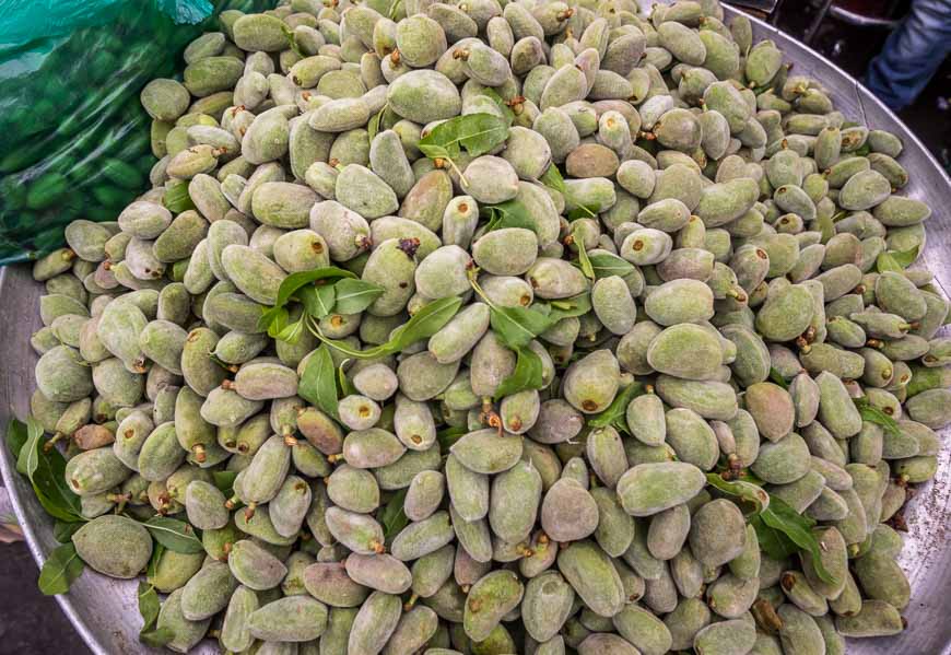 Fresh almonds for sale