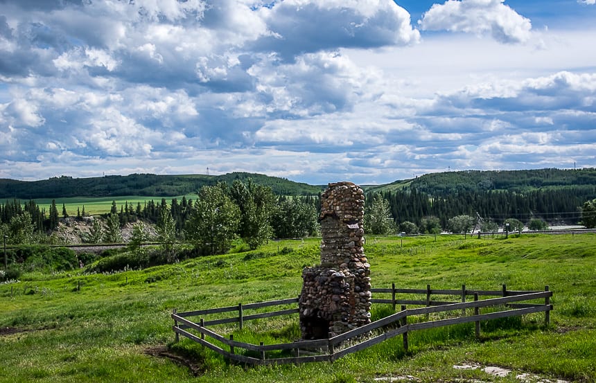 Ruins of an old homestead