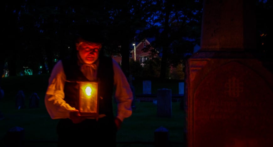 One of the best things to do in Nova Scotia is to take the graveyard tour in Annapolis Royal 