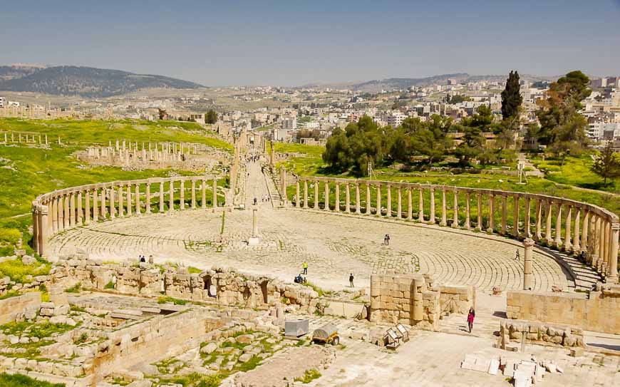 You can spend hours exploring the phenomenal ruins in Jerash