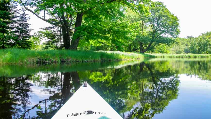 Paddling on the Mersey River in Kejimkujik National Park