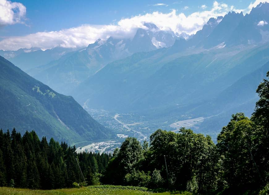 A steep climb right off the bat rewards with beautiful mountain views on the Tour du Mont Blanc