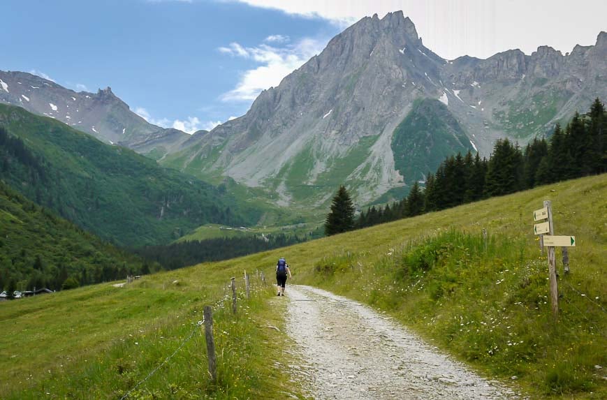 Leaving Les Contamines in the dust