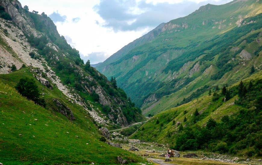 After a steep descent almost in Les Chapieux 