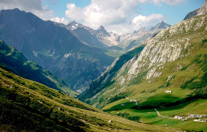 Looking back down the valley towards Les Chapieux