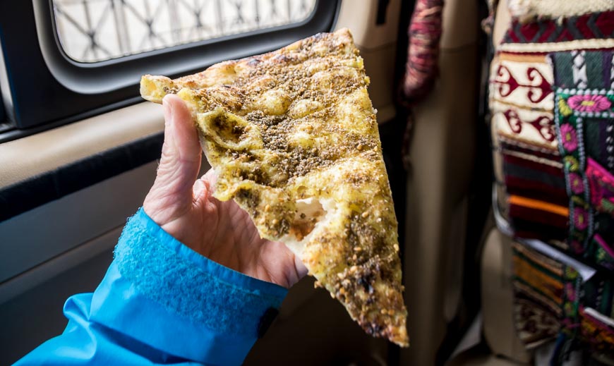 Za'atar on bread is a delicious way to start the day