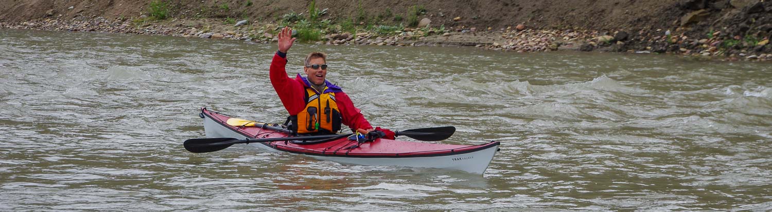 River Testing A TRAK Kayak