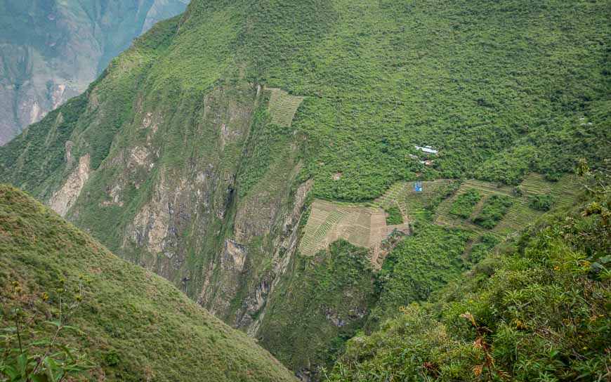 Mindblowing to see the area cut out of the mountain to farm