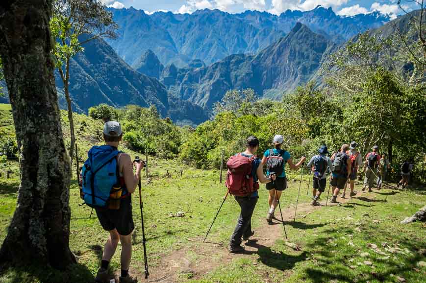 And then its steeply down, down, down on the Choquequirao Trek