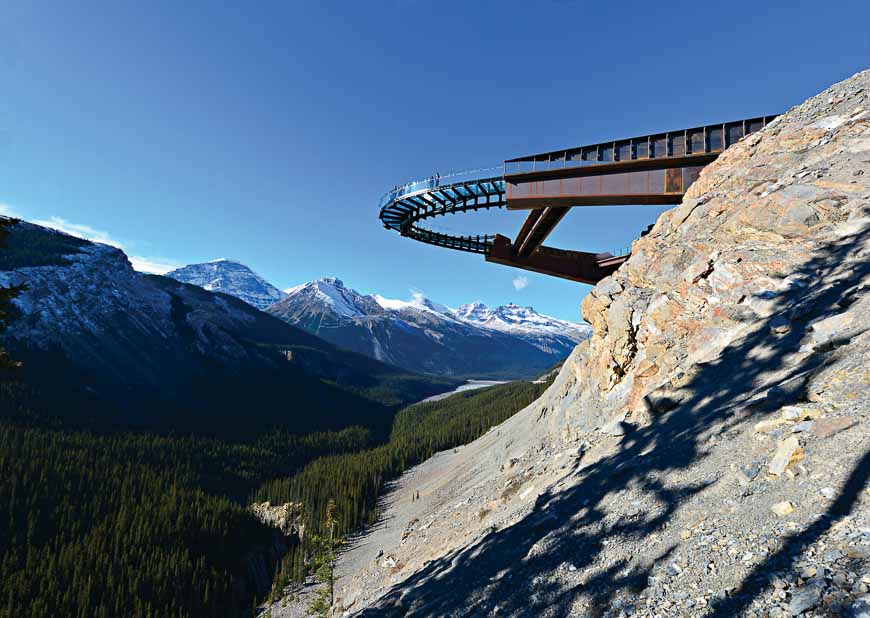 The Columbia Icefield Skywalk in Jasper National Park