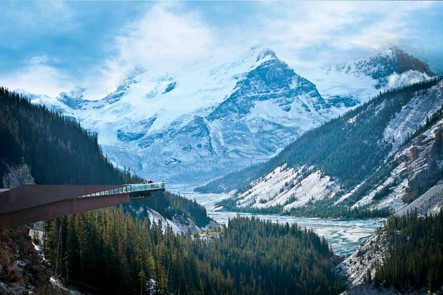 Quite the backdrop for the Glacier Skywalk – Photo credit: Columbia Icefield Adventure by Pursuit