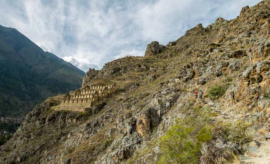 Sucking wind on the hike to the Storehouse Ruins in Ollantaytambo