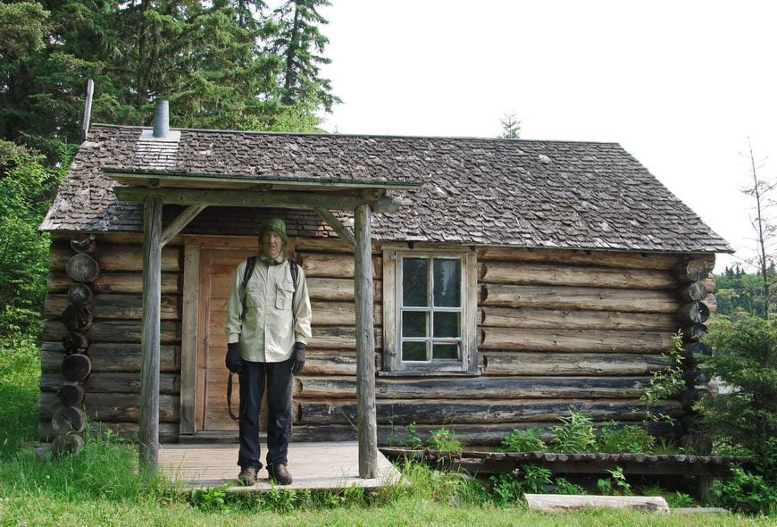 Grey Owl's cabin in Prince Alberta National Park is an interesting place to visit in Saskatchewan