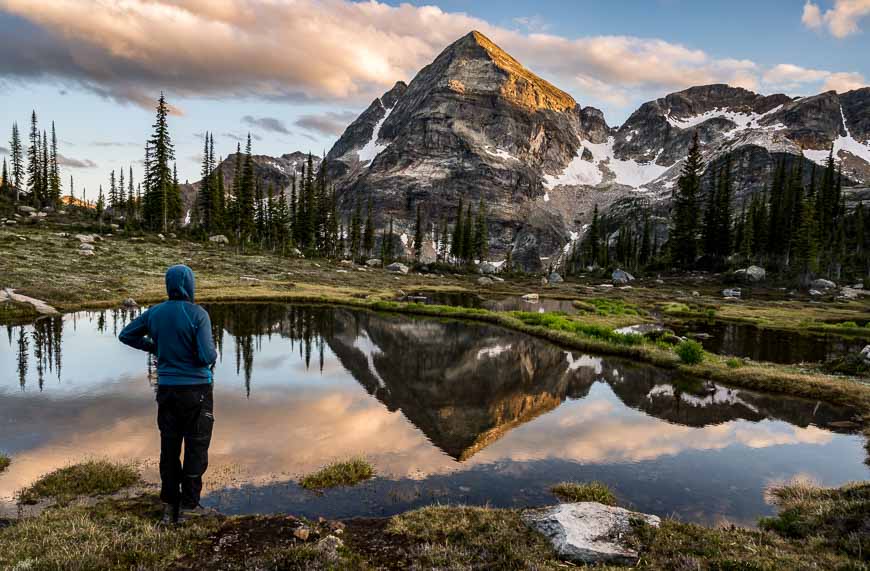 A backpacking trip can get you into some seriously beautiful landscapes