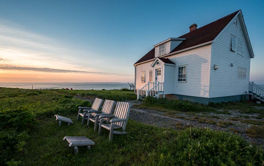 The lightkeeper's cottage at sunrise