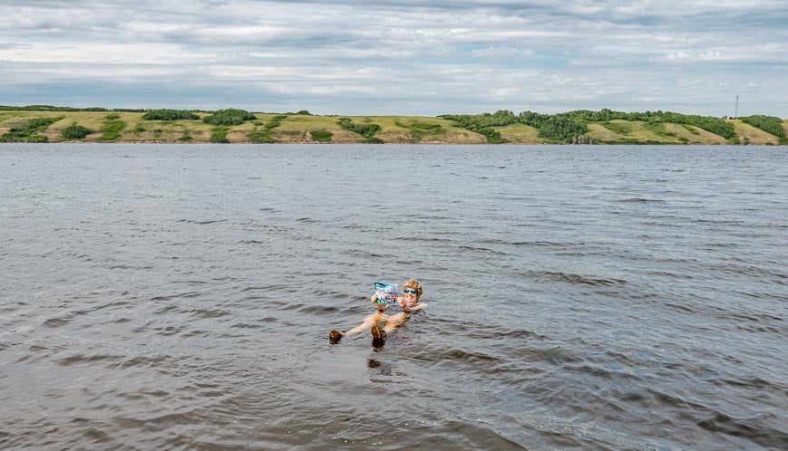 Interesting facts about Saskatchewan - you can floatin Little Manitou Lake