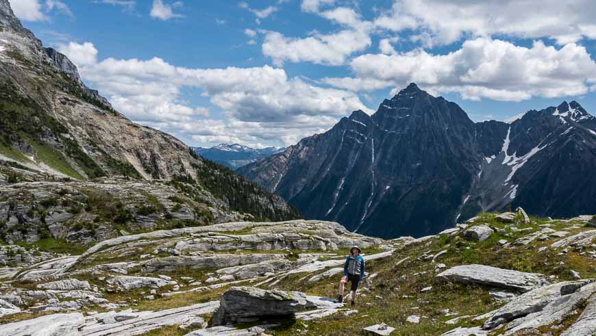 Exploring off trail at the top of the Hermit Trail